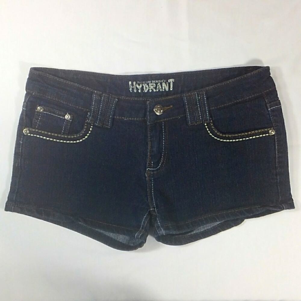 Hydrant Premium Denim Co Denim Shorts with Button Down Flaps SZ 7